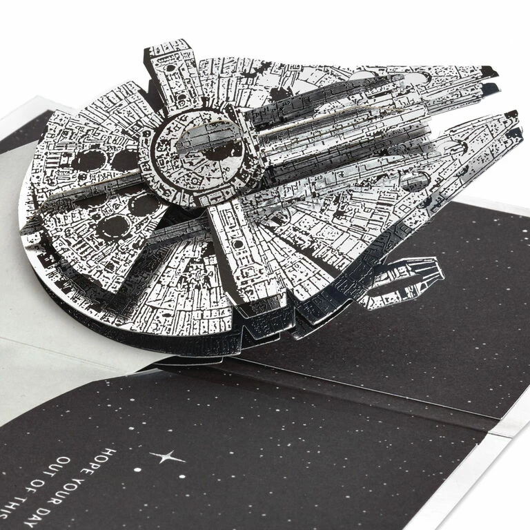 Hallmark Star Wars™ Millennium Falcon™ 3D Pop-Up Card 1 Hallmark Star Wars™ Millennium Falcon™ 3D Pop-Up Card