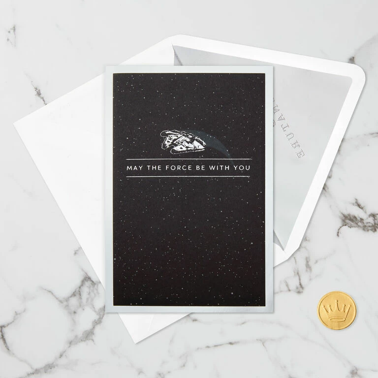 Hallmark Star Wars™ Millennium Falcon™ 3D Pop-Up Card 4 Hallmark Star Wars™ Millennium Falcon™ 3D Pop-Up Card - Image 4