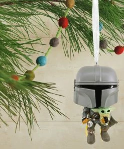Star Wars The Mandalorian™ With Grogu™ Funko POP!® Hallmark Ornament 6 Star Wars The Mandalorian™ With Grogu™ Funko POP!® Hallmark Ornament -Department Store Shop Star Wars The Mandalorian With Grogu Funko POP Christmas Ornament 3HCM1103 02