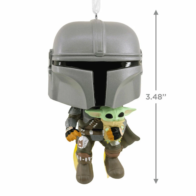 Star Wars The Mandalorian™ With Grogu™ Funko POP!® Hallmark Ornament 3 Star Wars The Mandalorian™ With Grogu™ Funko POP!® Hallmark Ornament - Image 3