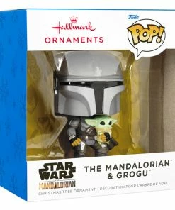 Star Wars The Mandalorian™ With Grogu™ Funko POP!® Hallmark Ornament 8 Star Wars The Mandalorian™ With Grogu™ Funko POP!® Hallmark Ornament -Department Store Shop Star Wars The Mandalorian With Grogu Funko POP Christmas Ornament 3HCM1103 04