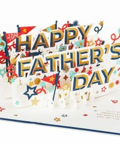 Hallmark Celebrate Stars And Pennants 3D Pop-Up Father's Day Card