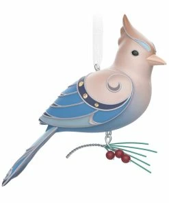 Hallmark The Beauty Of The Birds Leucistic Steller's Jay Ornament