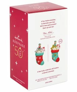 Hallmark Stocking Stuffers Surprise Mystery 2023 Exclusive Ornament -Department Store Shop Stocking With Mouse and Star Cookie Keepsake Ornament 1999QXC5619 06