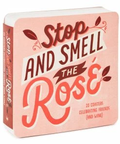 Hallmark Stop And Smell The Rosé: 20 Coasters Celebrating Friends (And Wine) Book