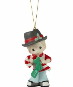Precious Moments Sweet Christmas Wishes Boy 2023 Ornament, 3.7"
