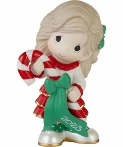Precious Moments Sweet Christmas Wishes Girl 2023 Figurine, 4.8"