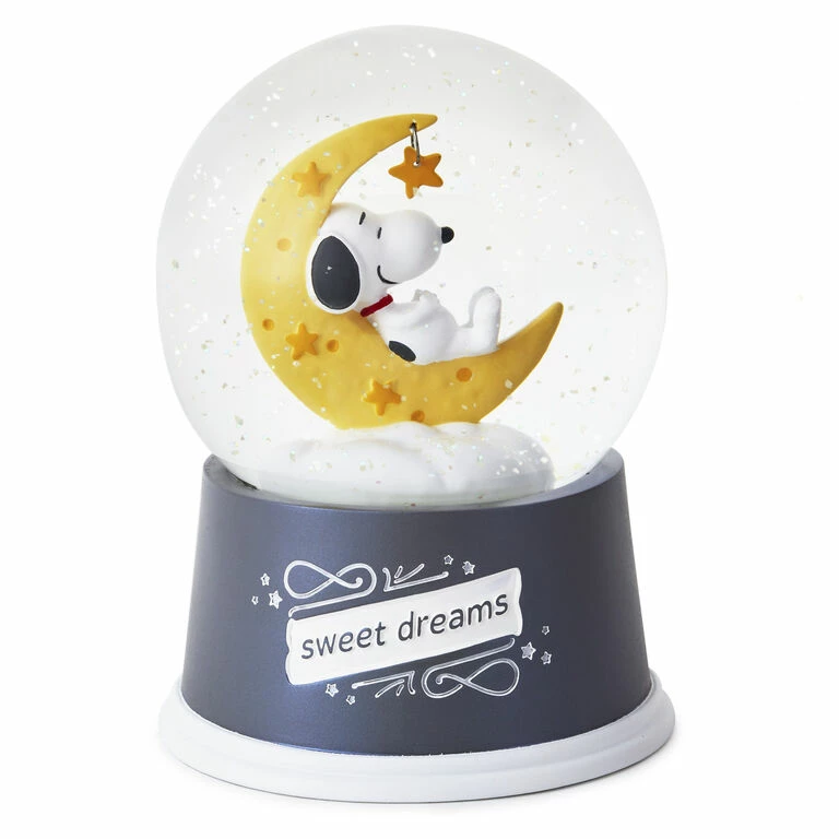 Hallmark Peanuts® Snoopy Sweet Dreams Snow Globe With Light 1 Hallmark Peanuts® Snoopy Sweet Dreams Snow Globe With Light