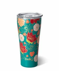 Swig Fire Poppy Stainless Steel Tumbler, 32 Oz.
