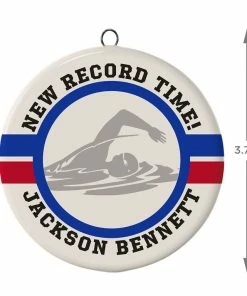 Swimming Ceramic Circle Personalized Ornament 8 Swimming Ceramic Circle Personalized Ornament -Department Store Shop Swimming Ceramic Circle Personalized Ornament 1999QHE1711B108 03