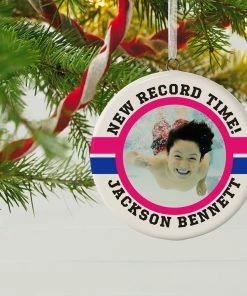 Swimming Ceramic Circle Personalized Photo Ornament -Department Store Shop Swimming Ceramic Circle Personalized Photo Ornament 1999QHE1711B101 02