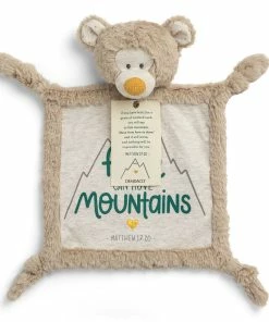 Demdaco Faith Can Move Mountains Rattle Blankie, 12x12
