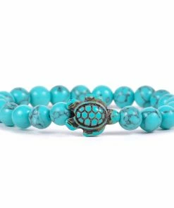 Fahlo Crystal Blue Turtle Journey Bracelet