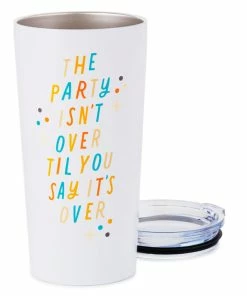 Hallmark The Party Isn't Over Stainless Steel Tumbler, 20 Oz. -Department Store Shop The Party Isnt Over Travel Ceramic Mug 1BIR1264 03