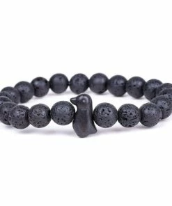Fahlo Black Bead Penguin Passage Bracelet