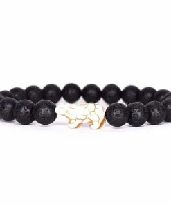 Fahlo Lava Stone Polar Bear Venture Bracelet