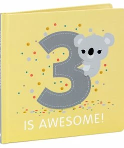 Hallmark Three Is Awesome! Birthday Book