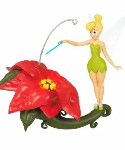 Hallmark Disney Tinker Bell Pixie-Dusted Poinsettia Ornament
