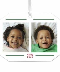 Hallmark Two-Photo Personalized Text And Photo Metal Ornament
