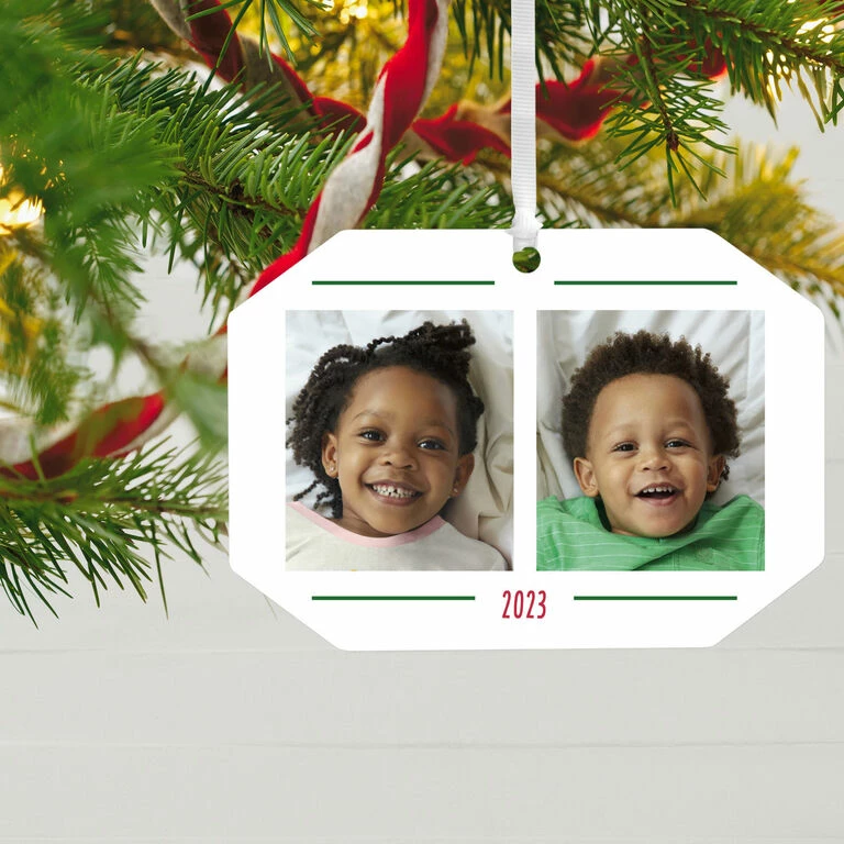 Hallmark Two-Photo Personalized Text And Photo Metal Ornament 2 Hallmark Two-Photo Personalized Text And Photo Metal Ornament - Image 2