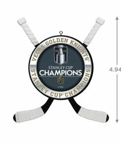 Hallmark NHL® Vegas Golden Knights® 2023 Stanley Cup® Champions Hockey Ornament -Department Store Shop Vegas Golden Knights Stanley Cup Keepsake Ornament 2499QHR1263 03