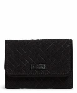 Vera Bradley RFID Riley Compact Wallet In Classic Black