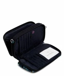 Vera Bradley RFID All-in-One Crossbody In Dreamer Paisley -Department Store Shop Vera Bradley Black and Blue Paisley Pattern Crossbody Purse 2845515911 03