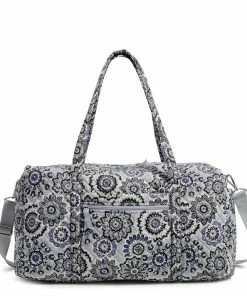 Vera Bradley Large Travel Duffel In Tranquil Medallion