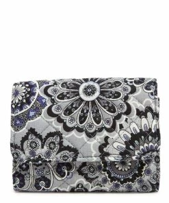 Vera Bradley RFID Riley Compact Wallet In Tranquil Medallion