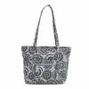 Vera Bradley Small Vera Tote In Tranquil Medallion