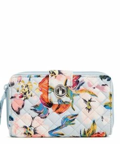 Vera Bradley RFID Turnlock Wallet In Sea Air Floral