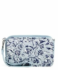 Vera Bradley RFID All-in-One Crossbody Purse In Perennials Gray