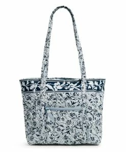 Vera Bradley Small Vera Tote Bag In Perennials Gray