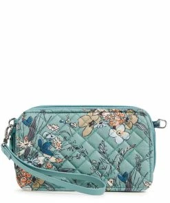 Vera Bradley RFID All-in One Crossbody Purse In Sunlit Garden Sage