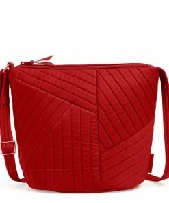 Vera Bradley Bucket Crossbody Bag In Cardinal Red