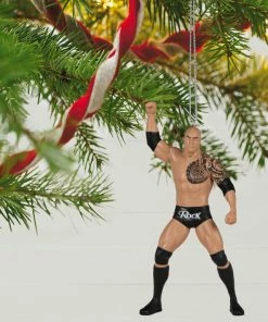 Hallmark WWE The Rock Ornament -Department Store Shop WWE Dwayne The Rock Johnson Keepsake Ornament 1999QXI7199 02