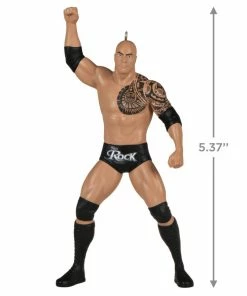 Hallmark WWE The Rock Ornament -Department Store Shop WWE Dwayne The Rock Johnson Keepsake Ornament 1999QXI7199 03