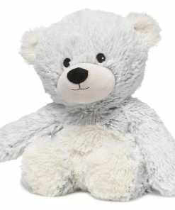 Warmies Heatable Scented Gray Bear Stuffed Animal, 13"