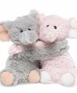 Warmies Hugs Heatable Scented Elephant Stuffed Animals, 7.5" H