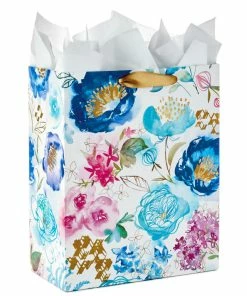 Hallmark 13" Watercolor 3-Pack Assorted Gift Bags With Tissue 13 Hallmark 13" Watercolor 3-Pack Assorted Gift Bags With Tissue -Department Store Shop Watercolor 3Pack Assorted Large Gift Bags Tissue 5EGB6367 06