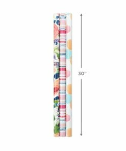 Hallmark Watercolor Tones 3-Pack Reversible Wrapping Paper, 75 Sq. Ft. Total 8 Hallmark Watercolor Tones 3-Pack Reversible Wrapping Paper, 75 Sq. Ft. Total -Department Store Shop Watercolor Tones 3Pack Reversible Wrapping Paper 5EWR6405 03
