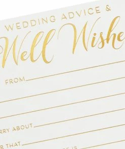 Hallmark Wedding Advice And Well Wishes Note Cards, Pack Of 24 -Department Store Shop Wedding Advice and Well Wishes Note Cards 1SOM3845 03