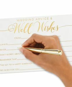 Hallmark Wedding Advice And Well Wishes Note Cards, Pack Of 24 -Department Store Shop Wedding Advice and Well Wishes Note Cards 1SOM3845 04