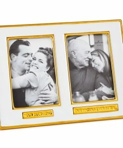 Hallmark Our Beginning And Happily Ever After Ceramic Picture Frame, 4x6