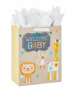 Hallmark 13" Welcome Baby 3-Pack Assorted Gift Bags With Tissue -Department Store Shop Welcome Baby 3Pack Assorted Large Gift Bags Tissue 5EGB6421 07