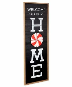Hallmark Welcome Home Front Porch Sign With Seasonal Decorations, 16.5x47.25 -Department Store Shop Welcome Home Front Porch Decor With Seasonal Decorations 1SNN1083 03