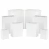 Hallmark White Assorted Sizes 8-Pack Gift Bags