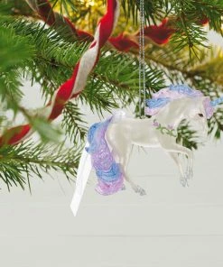 Hallmark Majestic Unicorn Ornament -Department Store Shop White Blue and Purple Unicorn Keepsake Ornament 1799QGO2717 02