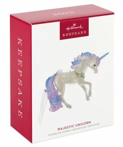 Hallmark Majestic Unicorn Ornament -Department Store Shop White Blue and Purple Unicorn Keepsake Ornament 1799QGO2717 04