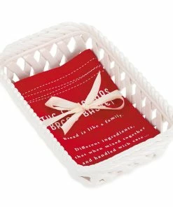 Demdaco Christmas Bread Basket And Tea Towel, Set Of 2